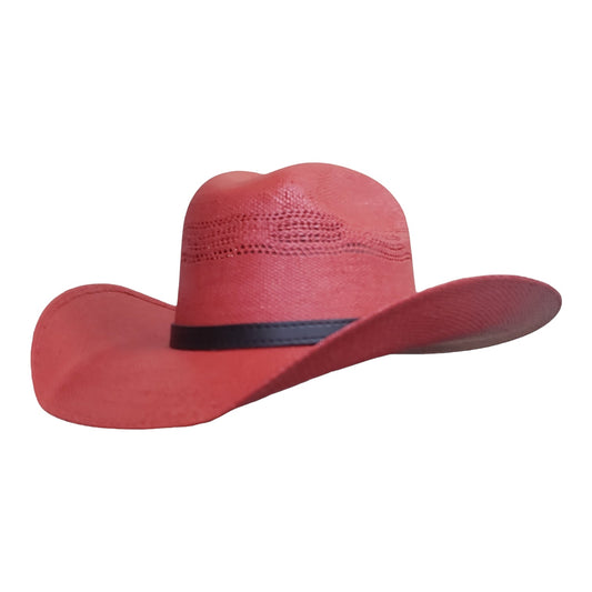 Justin Red Straw Bangora Cowboy Hat – Bold Western Hat for Rodeos & Festivals