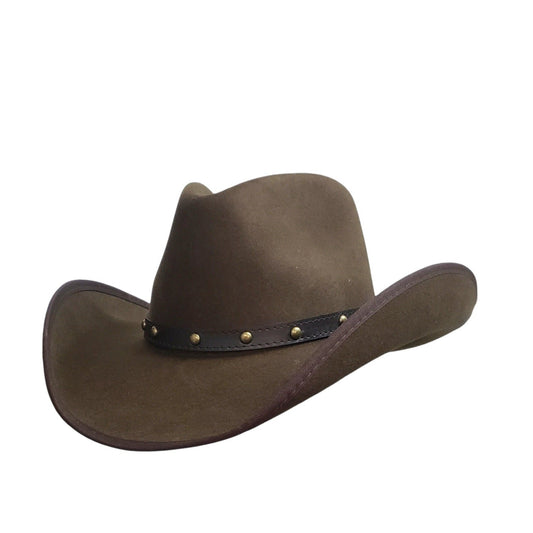 Stampede Brown Wool Cashmere Cowboy Hat – Classic Western Hat for Style and Comfort
