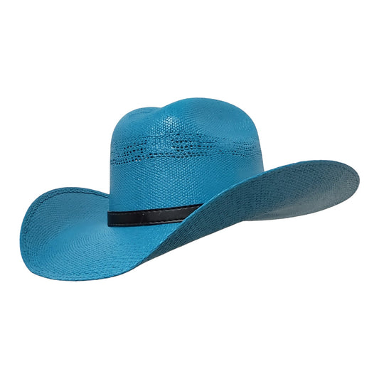 Men’s & Women’s Turquoise Cowboy Hat – Justin Straw Bangora for Outdoor Events