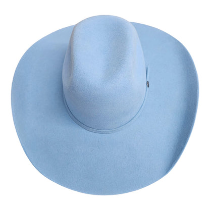 American Baby Blue Wool Cashmere Hat – Comfortable Cowboy Hat for Outdoor Adventures